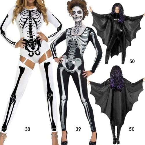 Halloween Clothing European Spirit Festival Terror Human Skeleton Skeleton Lin Tai Clothes And Party Performance Cosplay Serve