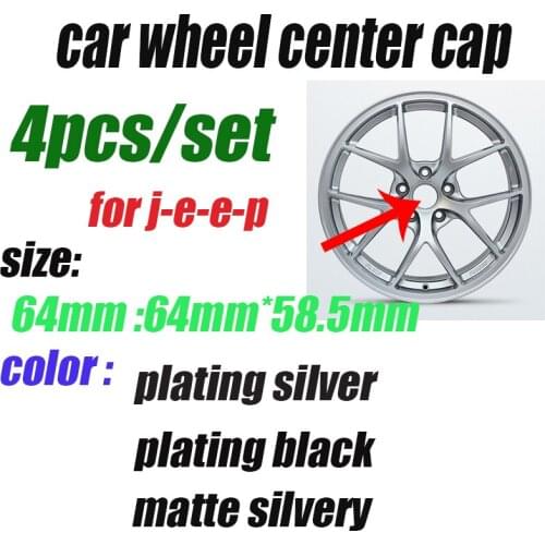 Good Quality Car Logo Wheel Center Cap Covers Wheel Rim Cap Badge Emblem 64mm 6.4cm FOR Cherokee Liberty Rubicon Wrangler
