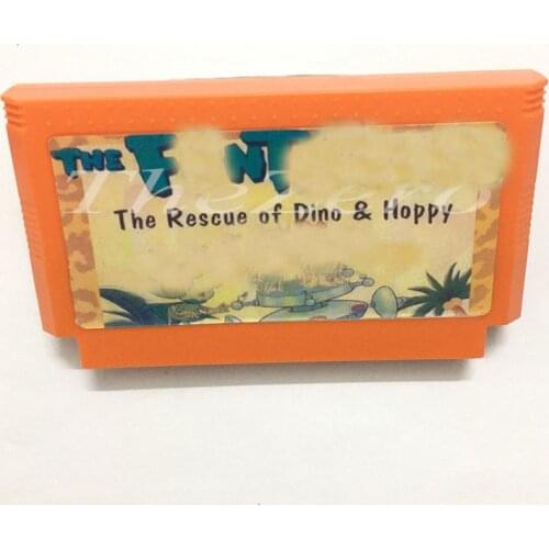 The Fnttnes The Rescue of Dino & Hoppy For 8 Bit Game Player Game Card for 60 PIN Cartridge Game Card