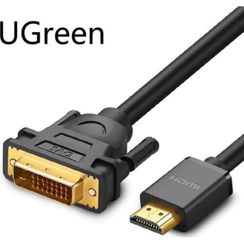 UGreen HD To DVI Computer TV Monitor Converter Cable HDMI-Compatible Interface Adapter Projector Line