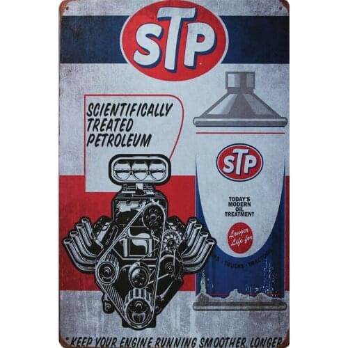 Metal Tin Sign Stp Rustic Look Vintage 200x300mm 0.3mm thickness Man Cave Shed Bar Wall Decor Poster Plaque Signs