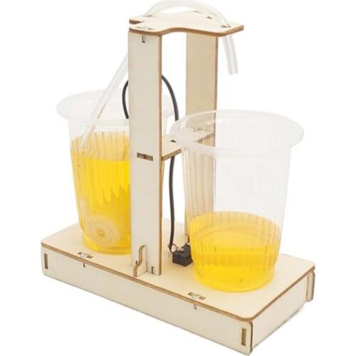 Motivational Creative Wooden Experiment Toy Easy-assembled Physical Wooden Science Experiment Water Dispenser Toy for Student