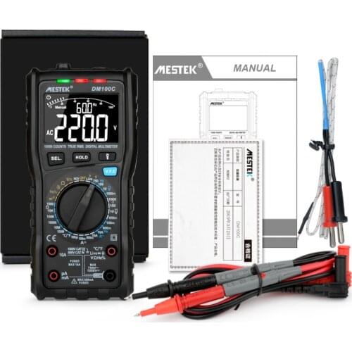 Multimeter TRUE RMS Multimeter 10000 COUNTS High Precision Digital Multimeter NCV Smart Multimeter Auto Ranging AC/DC Flashlight