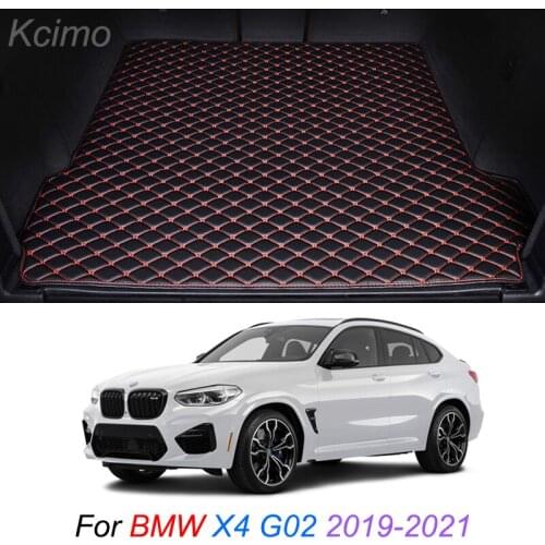 The Trunk Floor Leather Liner Car Trunk Mat Cargo Compartment Floor Carpet For BMW X4 G02 2019-2021