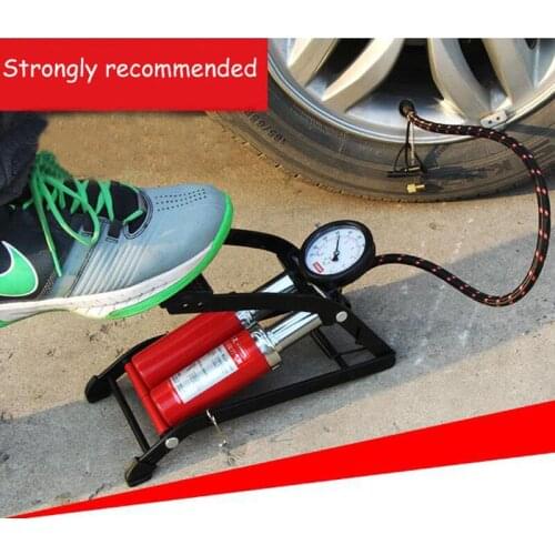 Pedal Car Inflatable Pump 35L/Min Portable Doubler Cylinder Inflator Car Air Pump For Car Tyre A6426