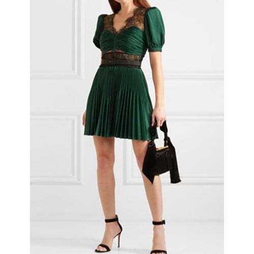 2020 New arrive green women dress