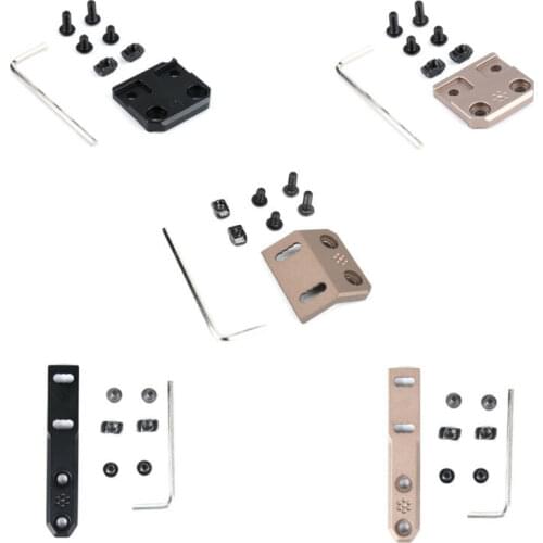 New Aluminum Alloy Flashlight Mount Rectangular Side Rail Mount for M-LOK / Keymod