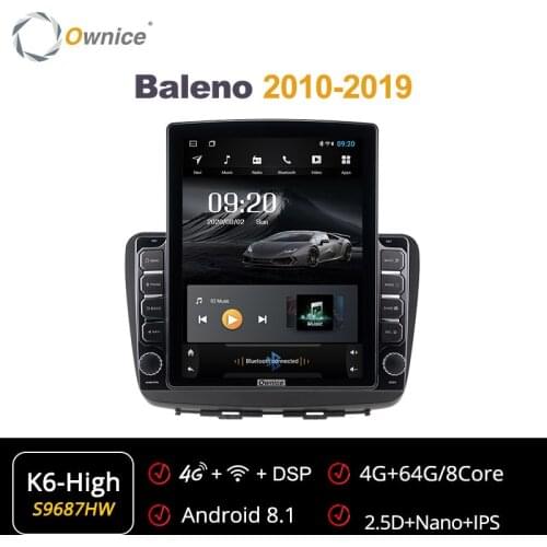 Ownice 2 Din Android for SUZUKI Baleno 20- 2019 Car Radio Auto Multimedia Video Audio GPS Player head Unit 4G LTE 8core