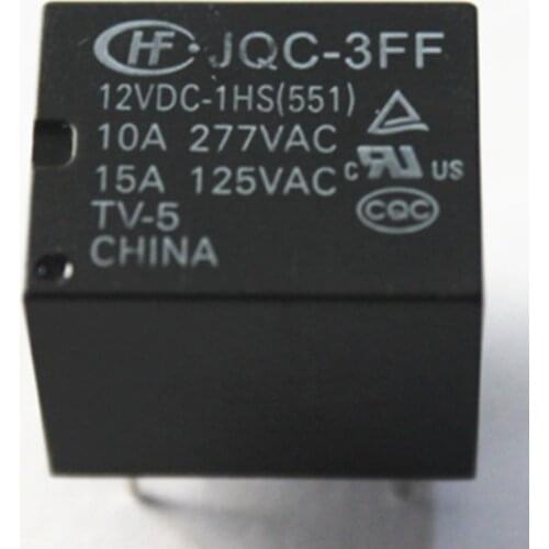 Wholesale 10pcs/lot relay JQC-3FF-12VDC-1HS