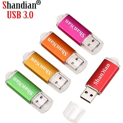 SHANDIAN Mini Pen drive USB Flash Drive 4GB 8GB 16GB 32GB 64GB 128GB pendrive metal usb 3.0 flash drive memory card Usb stick
