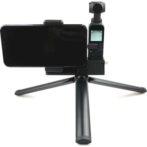 Smartphone Fixing Clamp For OSMO POCKET Double 1/4 Screw Design Easy Usage Mobile Phone Stand Desktop Tripod Holder Gimbal