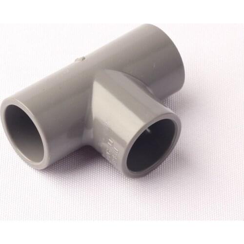 30pcs Inner Diameter 20mm PVC Equal Tee Pipe Connectors High Efficient Thicken Garden Drip Irrigation Water Pipe Fittings Joint