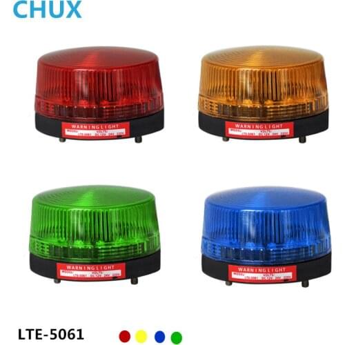 LED Strobe Signal Warning Lamp LTE-5061 12V 24V 220V Small Indicator Min Led Flashing Warning Security Alarm