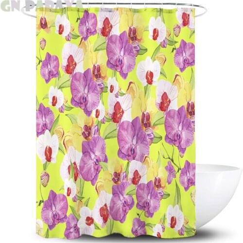 Tropical plant green macrame Bath Curtains Waterproof Polyester Fabric retro Shower Curtains Screen with Hooks Accessories