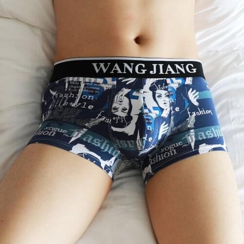 Men underwaer boxers shorts sexy men casual shorts sleep bottoms cotton print boxer hombre cuecas men shorts gay penis pouch