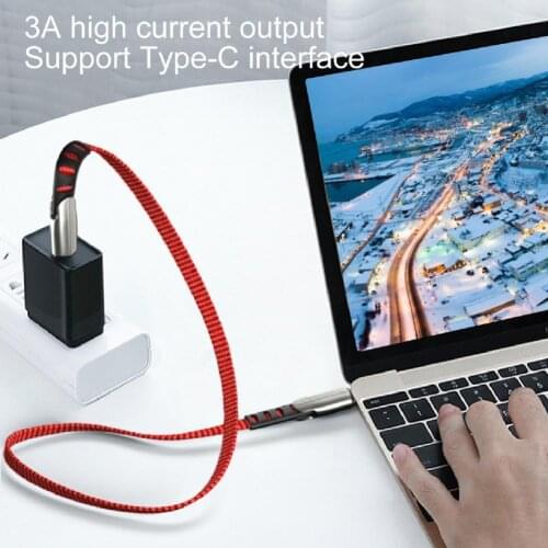 2021 New 3A PD Braided Nylon USB Type-C Super Fast Charging Data Cable Phone Charging Line For Xiaomi Samsung Android Phone