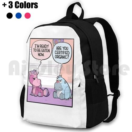 " You Have To Watch What You Eat! " Outdoor Hiking Backpack Waterproof Camping Travel Comic Comics Comicstrip Comicstrips