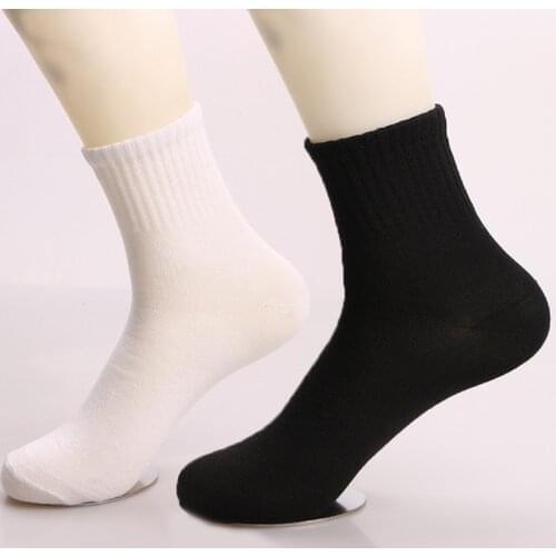 Funny Socks For Women Men Cotton Sports Breathable Happy Solid Color Casual Deodorant High Elasticity Classic Crew Socks 1Pair
