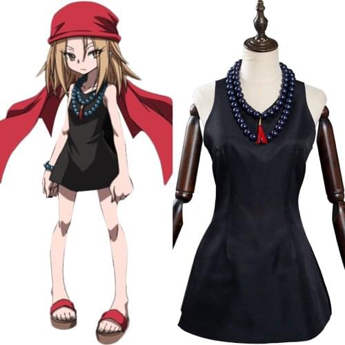 Women Shaman King The Super Star-Kyoyama Anna Cosplay Costume Halloween Carnival Suit