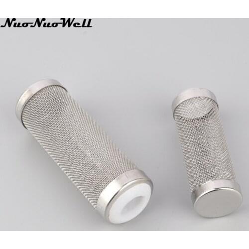 1pc NuoNuoWell 12/16 mm Pipe Stainless Steel Mesh Filter for Fish Tank Aquarium Water Tank Outlet Shrimp Protective net
