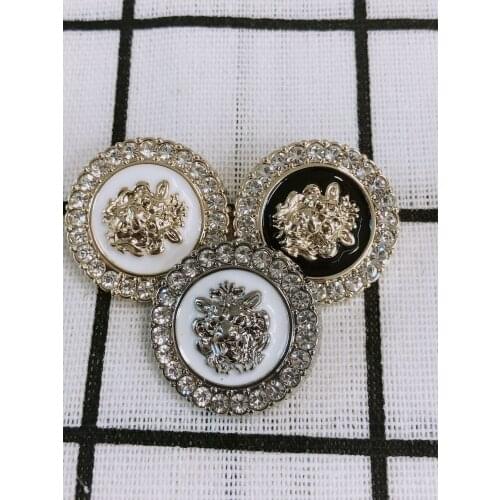 10pcs/lot Lion head metal button gold sweater coat decoration shirt buttons accessories DIY