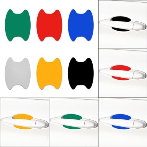 4PCS Car Door Handle reflective Film Handle Scratch Door Bowl Sticker for Volvo XC60 V40 V60 S60L S80 XC80 XC90 Car Accessories