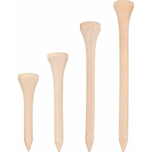50PCS/Pack 42/54/70/83mm Wooden Golf Tees golf Golf accessories wood tees