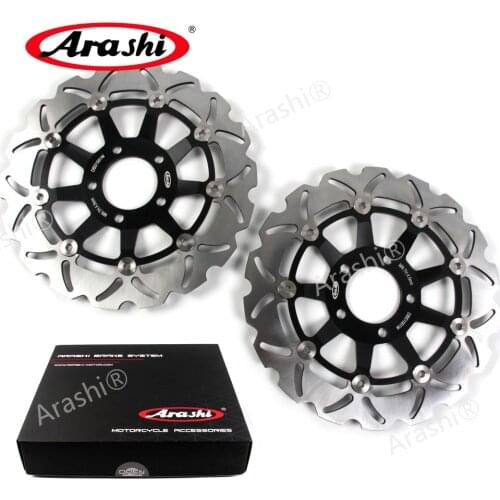 Arashi 1 Pair For SUZUKI GSF 600 N BANDIT 1995-2004 CNC Front Brake Disc Rotors GSF600N 95 96 97 98 99 2000 2001 2002 2003 2004