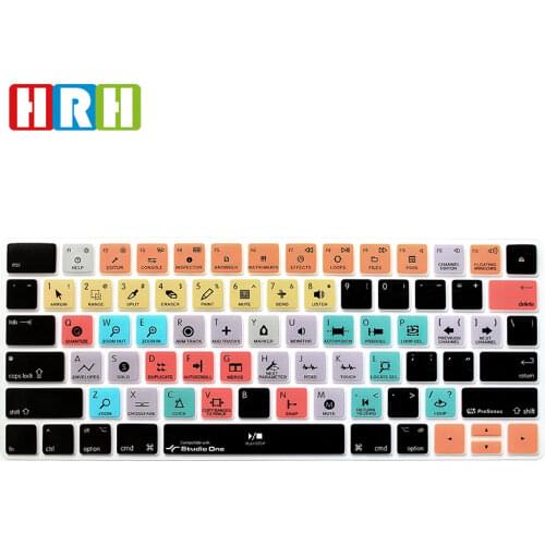 HRH Studio One Hot key Shortcuts Keyboard Cover Silicone Keypad Skin Protective Film For Apple Magic MLA22B/A US English Version