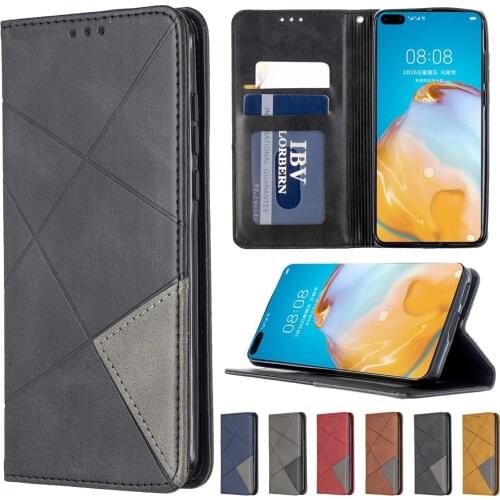 Funda de cuero con tapa para teléfono móvil Huawei P50 P40 P30 P20 Pro Lite Y5 Y6 Y7 P Smart Z Plus 2019 2020 2021 Honor 9X Lite