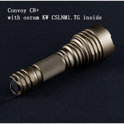 Flashlight Convoy C8 Plus with KW CSLNM1.TG Led Linterna 18650 Torch Lanterna Camping Hunting Fishing Outside Lighting Work Lamp