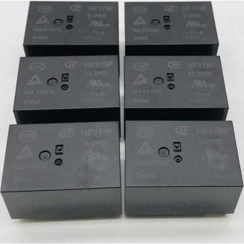 HF175F-5/12/24-2HTF 16A 277VAC relays