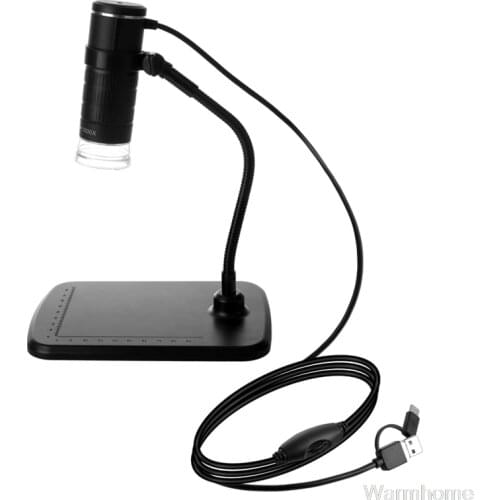 50-1000X Mobile Phone Microscope Camera 3in1 USB Type-C MicroUSB for Android-Phone Windows PC Computer Laptop with Stand O20 20