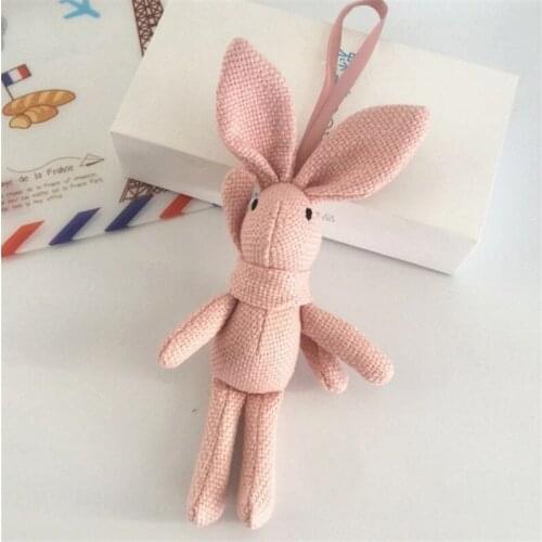Cute Wishing Rabbit Keychain Animal Doll Cartoon Unicorn Plush Toy Rabbit Keychain For Children Baby Toy Birthday Christmas Gift