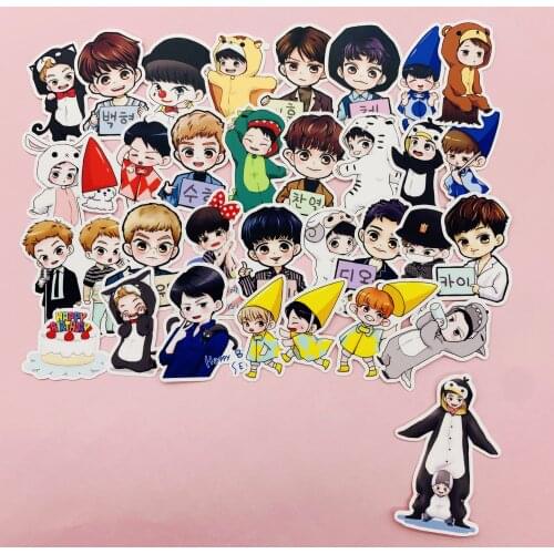 Cartoon EXO Moon stickers / scrapbooking stickers / decorative stickers / DIY handmade photo albums