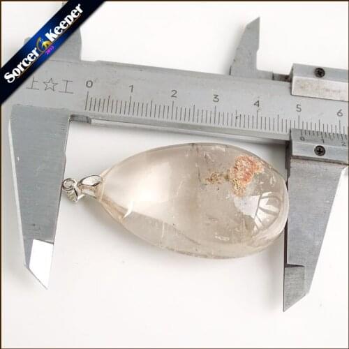 Men Fashion Jewelry Pendants Necklaces With Chain Wholesale Ghost Phantom Garden Quartz Crystal Stone Colares Femininos OS249