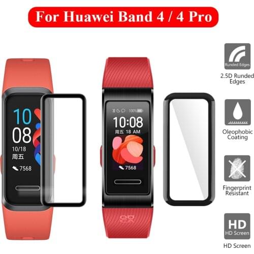 Soft Protective Film For Huawei Band 4 3D Curved Edge Full Cover Screen Protector for Huawei Band 4 Pro HD Clear