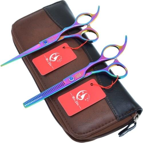 Meisha 6 inch Professional Hairdressing Scissors Set Japan 440c Barber Hair Cutting Thinning Shears Scissor Haircut Tool A0174A