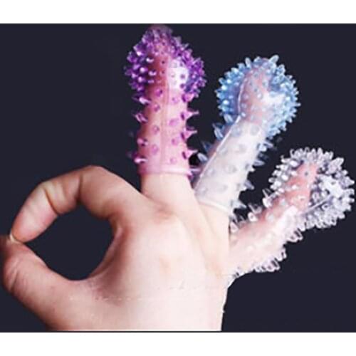 Finger Sleeve For Sex Clitoris Stimuation G-Spot Silicone Cock Ring Time Delay Penis Rings extension Sleeve Sex toys for couples