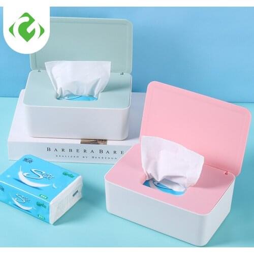 Plastic Tissue Box Square Home Tissue Container Car Napkins Holder Case Home Organizer Kitchen Holdler Simple Stylish GUANYAO