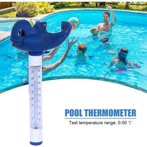 Swimming Pool Floating Water Thermometer Gauge Cartoon Thermometers with String for Swimming Pools Spas Hot Tubs