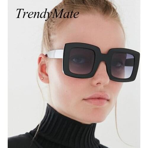 BRAND DESIGN Classic Square Sunglasses Men Women Vintage Luxury Sunglasses Shades Eyewear UV400 Gafas Oculos Feminino 5462