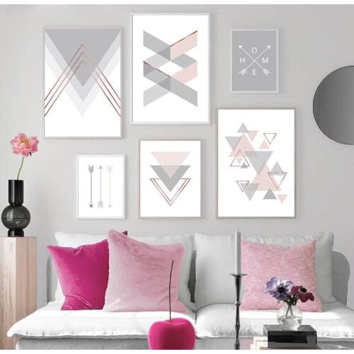 Modern Abstract Painting Geometric Patterns Wall Art Picture Minimalist Nordic Pictures On Wall Loft Frameless Decoration