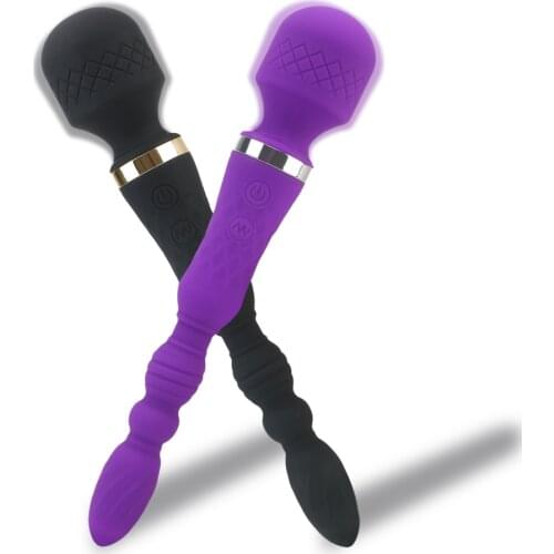 Magic Wand Female Masturbator Adults Products Anal Plug 10 Modes Vibrator Sex Toys for Women Lesbian 2 In 1