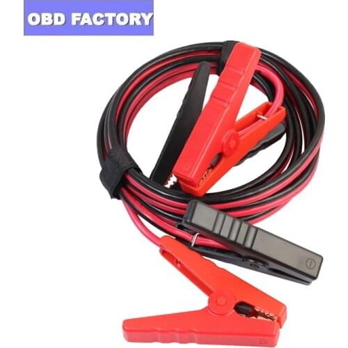 2.5m 12V-24V 400A 98*17mm Car Emergency Jumper Cables Wire Car Truck Battery Copper Jumper Auto Booster Start with Clip Clamp