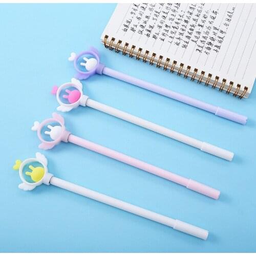 36PCS Korean-Style Cartoon Silicone Gel Pens Creative Fairy Flexible Glue Spring Pen Student Writing Implement Stationery