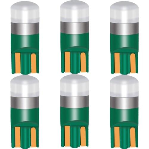 6PCS T10 W5W Led 3030 1SMD Wedge Bulb Auto Dome Reading Car Light Sidemarker Sidelight Parking Lights 194 168 Lamp Bulbs 12V 24V