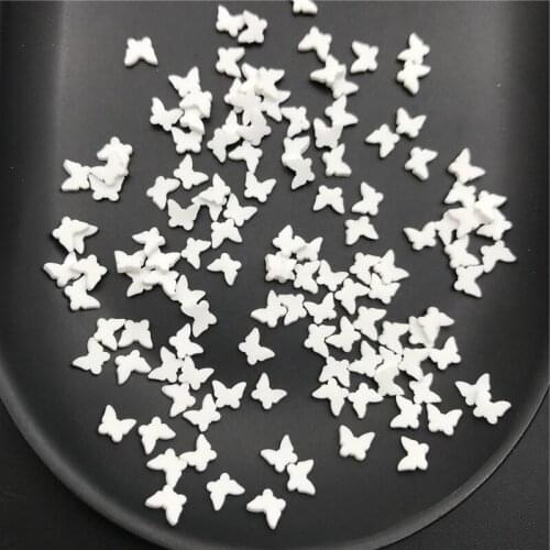 60g Butterfly Polymerclay,Soft Clay Sprinkles For Kids Diy/Scrapbook Decoration/Craft Filler/Craft Diy Making/Nail Arts