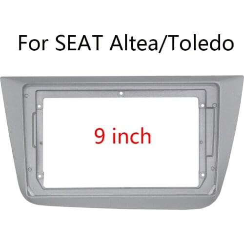 Double Din Car Radio Fascia For SEAT Altea/Toledo Auto Stereo Audio Player DVD Panel Dash Kit Frame Bezel Faceplate