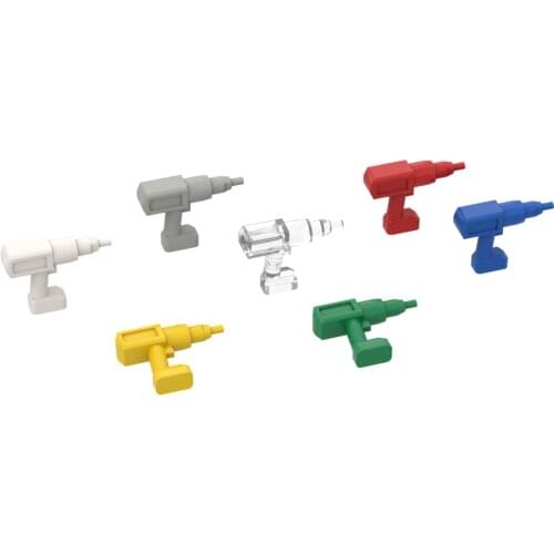 BuildMOC 604549 large electric drill to be processed For Building Blocks Parts DIY Construction Crea